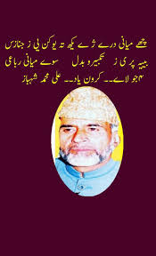 Noted poet, social reformer , guide A M Shahbaz remembered