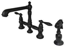 50 in stock (typically ships in 2 business days) add to cart. Kingston Brass Kitchen Faucet With Side Sprayer Traditional Kitchen Faucets By Kingston Brass Houzz