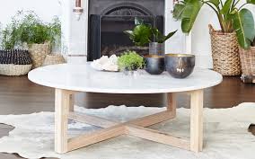 Kara Round Marble Coffee Table Totem Road