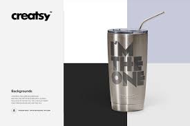 20 Oz Stainless Steel Tumbler Mockup Stainless Steel Tumblers Tumbler Steel