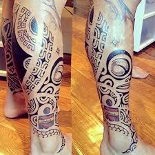 He is known to smell trouble with closed eyes. Best Polynesian Leg Tattoo Designs