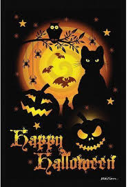 Scary Halloween Garden Flag In 2020 Halloween Wallpaper Halloween Garden Halloween Pictures