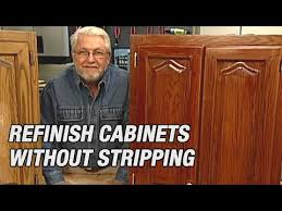 Refinish Kitchen Cabinets Without Stripping Youtube In 2020 Refinish Kitchen Cabinets Refinishing Cabinets Resurfacing Kitchen Cabinets