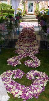 Pin On Wedding Aisles With Rose Petals
