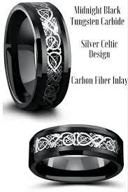 Mens Celtic Wedding Rings Crafted Out Of Tungsten Carbide The Celtic Designed Is Resting On Top O Celtic Wedding Rings Mens Celtic Wedding Bands Wedding Rings