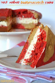 Turn cakes out onto racks; Red Velvet Butterscotch Cake Butterscotch Cake Velvet Cake Recipes Red Velvet Cake Recipe