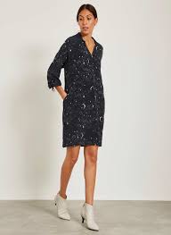 Shae Print Zipped Cocoon Dress Mint Velvet Cocoon Dress Dresses Fashion