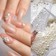 For those with olive skin, creamy pinks or soft peaches will provide the perfect backdrop to your skin tone while enhancing the natural beauty of your. Buy White Beige Nail Art Pearl Beads Rhinestones Mixed Size Flatback For Uv Gel Nail Polish Acrylic Tips Diy Decoration At Affordable Prices Free Shipping Real Reviews With Photos Joom