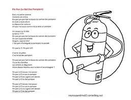 Chanson Pin Pon Le Bal Des Pompiers Chanson Pompier Comptine A Imprimer Pompier