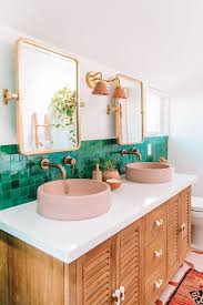 Have You Ever Had A Bathroom With Light Green Leaves Bathroom Green Leaves Light Makeover Bohem Ic Tasarim Luks Banyolar Yesil Banyo