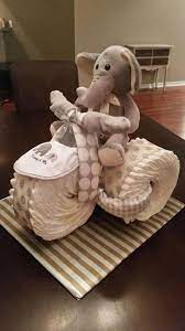 Elephant Tricycle Diaper Cake Babyshowerdiapercakeideas Babyshow Baby Shower Gifts Elephant Baby Shower Theme Baby Boy Gifts