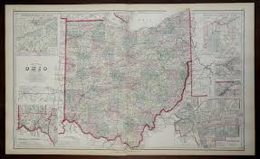Opodo.com has been visited by 10k+ users in the past month Ohio Cincinnati Columbus Toledo Cleveland 1876 9 O W Gray Color Fine Large Map 1876 Map Raremapsandbooks