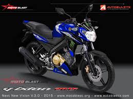 Modifikasi vixion advance jadi yamaha r25. Modif Striping Yamaha Vixion Advance Monster Racing Blue And Red Color Motoblast