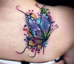 Photo Butterfly Tattoo By Vinni Mattos Photo 23022 Butterfly Tattoo Cover Up Butterfly Tattoo Designs Watercolor Butterfly Tattoo