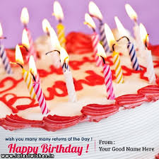 To get the look, cut thin strips of bright or patterned cardstock and use glue to attach make an easy diy birthday card with just a few pieces of paper. Happy Birthday Wishes Card With Name Edit Page 2 Of 3