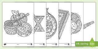 Download and print these rosh hashanah coloring pages for free. Rosh Hashanah Mindfulness Colouring Pages Activity