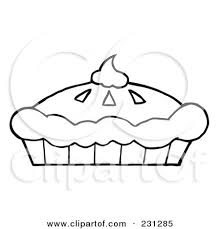 Pumpkin pie coloring pages for kids online. Coloring Page Outline Of A Fresh Pumpkin Pie With Whipped Cream On Top Posters Art Prints By Interior Wall Decor 231285