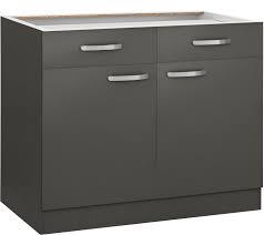 Wiho küchen unterschrank »cali« 90 cm breit, mit 2 großen auszügen ohne arbeitsplatte. Unterschrank 100 Cm Breit Schwarz Kansas Wiho Kuchen Moebel Suchmaschine Ladendirekt De
