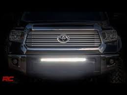 30 Inch Single Row Cree Led Bumper Kit For 2014 2017 Toyota Tundras Rough Country Suspension Sys Toyota Tundra Tundra Accessories Toyota Tundra Accessories