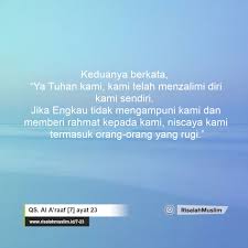 Read and learn surah araf 7:23 to get allah's blessings. Surah Al A Raaf Ayat 23 Qs 7 23 Tafsir Alquran Surah Nomor 7 Ayat 23
