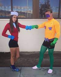 Mermaid Man And Barnacle Boy Couples Costume Cute Couple Halloween Costumes Couples Costumes Funny Couple Halloween Costumes