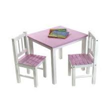 Child S Table And 2 Chair Set Pink And White Kids Table Chair Set Kids Table And Chairs Wooden Table And Chairs