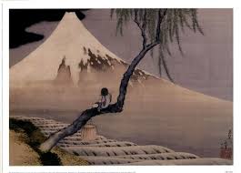 Boy On Mt Fuji Fine Art Print By Katsushika Hokusai At Fulcrumgallery Com