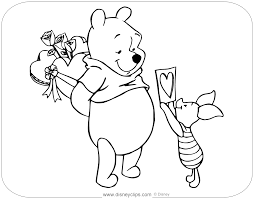 Pin By Adela Hadzic On Coloring Valentines Day Coloring Page Coloring Pages Disney Valentines