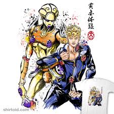 【 sometime in wang fan's life. Gold Experience Watercolor Shirtoid