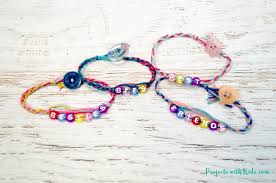 And as a bonus, i feel like learning how to make a friendship bracelet is one of those rites of passage you always do at summer camp, so this. Easy Braided Friendship Bracelets With Letter Beads Projects With Kids