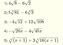 Math lesson for adding and subtracting radical expressions with examples, solutions and exercises. Add And Subtract Radical Expressions Questions With Solutions