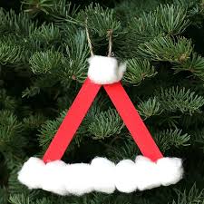Paper cones have a lot of potential variety, and they're fortunately easy to make as well. Santa Hat Homemade Christmas Ornament Using Craft Sticks Buggy And Buddy