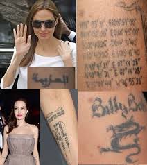 Angelina jolie is one of the hollywood actresses who have the most beautiful tattoos. Angelina Jolie S All 16 Tattoos Revealed With Their Meaning And Pictures Glamour Path