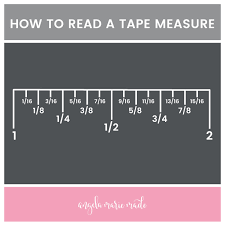 Tape measure with fractions 1/32. How To Read A Tape Measure The Easy Way Free Printable Angela Marie Made