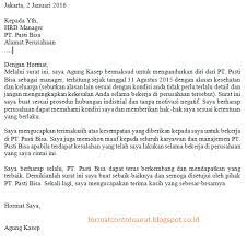 Ada banyak orang yang mencari contoh surat pengunduran diri kerja pdf atau dalam bentuk file pdf. Contoh Surat Pengunduran Diri Yang Baik Dan Sopan