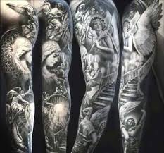 Many people choose to get a tattoo sleeve that tells a story, these tattoos end up having a lot of elements on it. Sleeve Tattoo Ideas For Men Tattoofanblog