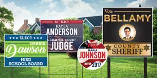 With super tuesday just weeks away in the u.s., things are starting to get serious, which means it's a good time to talk yard signs. Political Yard Sign Rules Where Can I Put Political Signs Houston Sign Company