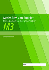 M3 Maths Revision Booklet For Ccea Gcse 2 Tier Specification Colourpoint Educational
