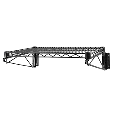 Outdoor & gardening storage & organization office. Black Wall Mounted Wire Shelf By Shelving Inc Shelving Com