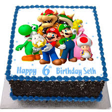 (the image has been scaled down, click on it to. Super Mario Birthday Cake Flecks Cakes