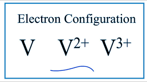 How To Write The Electron Configuration For V And V3 In 2020 Electron Configuration Electrons Configuration