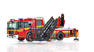 Lego Econic Metz L32 Turntable Ladder Dla K 23 12 Lego Fire Lego Technic Truck Lego Truck