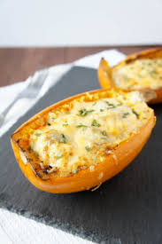 Mushroom Alfredo Spaghetti Squash Kochrezepte Vegane Rezepte Rezepte