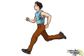 How To Draw A Running Person - Drawingnow