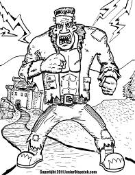 This coloring page belongs to these categories: Top 10 Frankenstein Coloring Pages