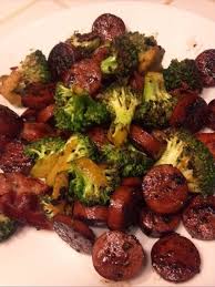 Polish Sausage With Bacon And Broccoli Smoked Sausage Recipes Low Carb Recipes Keto Recipes
