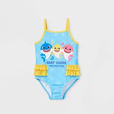 Our wide selection is elegible for free shipping and free returns. Toddler Girls Baby Shark One Piece Swimsuit Blue Target