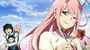 Zero two | darling in the franxx. Hiro Zero Two Darling In The Franxx Wallpaper Background Image Ubackground Com