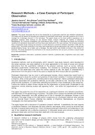 This article illustrates javascript static method and example method. Pdf Research Methods A Case Example Of Participant Observation