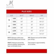 Jm Collection 24wp Plus Size Straight Leg Pants Nwt